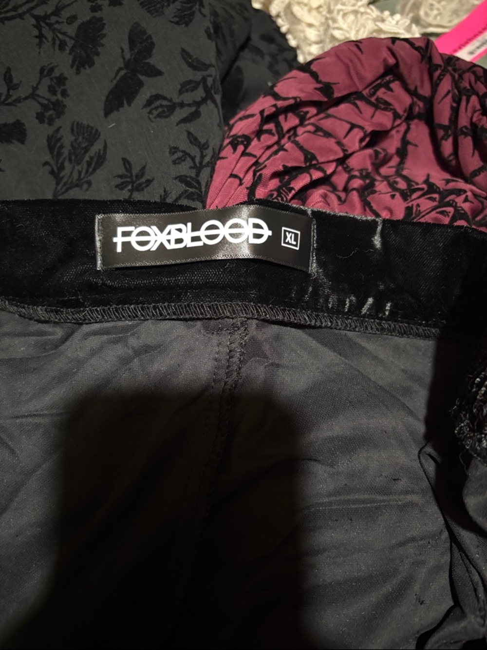 Foxblood Women's Black High-Waist Wide-Leg Pants - Picture 2 of 6